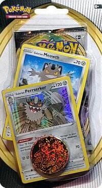 Sword & Shield Single Blister Pack [Galarian Meowth & Galarian Perrserker] - SWSH02: Rebel Clash - Pokemon card