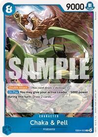 Chaka & Pell - EB04-023 - The Azure Sea's Seven - One Piece Card Game card