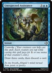 Unexpected Assistance - Lorwyn Eclipsed - Magic: The Gathering card