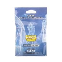 Dragon Shield - Perfect Fit Thick Inner Sleeves (Clear) - Dragon Shield Card Sleeves - Card Sleeves card