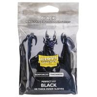 Dragon Shield - Perfect Fit Thick Inner Sleeves (Black) - Dragon Shield Card Sleeves - Card Sleeves card