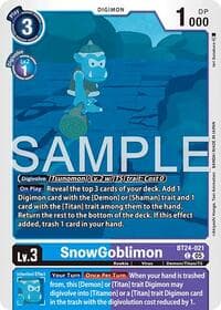 SnowGoblinmon - Time Stranger - Digimon Card Game card