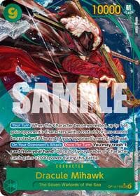 Dracule Mihawk - OP14-119 (Alternate Art) - The Azure Sea's Seven - One Piece Card Game card