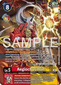 Aegiochusmon (Alternate Art) - Time Stranger - Digimon Card Game card