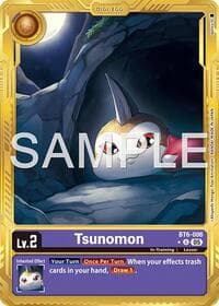Tsunomon (Gold Border) - Advanced Booster Digimon Generation - Digimon Card Game card