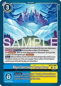 Abyss Sanctuary: Throne Room - Time Stranger - Digimon Card Game card