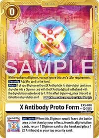X Antibody Proto Form (Gold Border) - Advanced Booster Digimon Generation - Digimon Card Game card