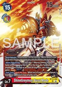 ShineGreymon: Burst Mode (Reprint) - Advanced Booster Digimon Generation - Digimon Card Game card