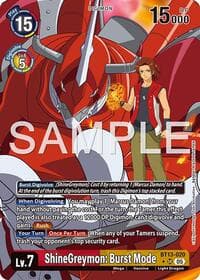 ShineGreymon: Burst Mode (Alternate Art) - Advanced Booster Digimon Generation - Digimon Card Game card