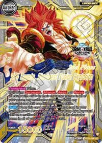 SS4 Son Goku & SS4 Vegeta // SS4 Gogeta, Strongest Fusion Explosion (2nd Place) - Tournament Promotion Cards - Dragon Ball Super: Masters card