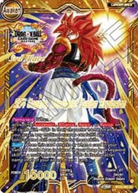 SS4 Son Goku & SS4 Vegeta // SS4 Gogeta, Strongest Fusion Explosion (3rd Place) - Tournament Promotion Cards - Dragon Ball Super: Masters card