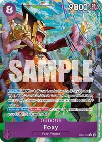 Foxy (Alternate Art) - The Azure Sea's Seven - One Piece Card Game card