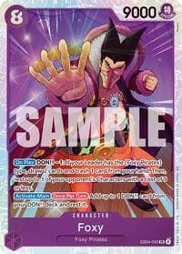 Foxy - The Azure Sea's Seven - One Piece Card Game card
