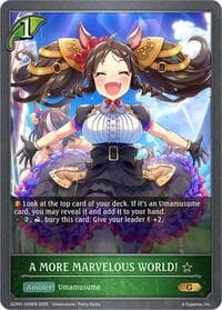 A MORE MARVELOUS WORLD! - ECP01: Umamusume: Pretty Derby - Shadowverse: Evolve card