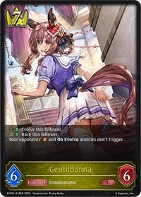 Gentildonna - ECP01: Umamusume: Pretty Derby - Shadowverse: Evolve card