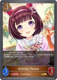Nishino Flower - P19EN (Foil) - ECP01: Umamusume: Pretty Derby - Shadowverse: Evolve card