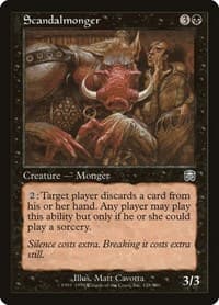 Scandalmonger - Mercadian Masques - Magic: The Gathering card
