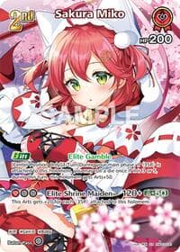 Sakura Miko (SR) (hBP03-030) - Elite Spark - Hololive card