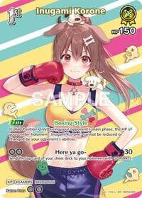 Inugami Korone (SR) (hBP03-065) - Elite Spark - Hololive card