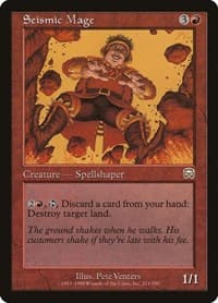 Seismic Mage - Mercadian Masques - Magic: The Gathering card