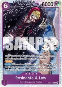 Rosinante & Law - The Azure Sea's Seven - One Piece Card Game card