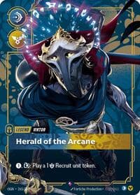 Viktor, Herald of the Arcane (Metal) (Best Of) - Riftbound Organized Play Promotional Cards - Riftbound: League of Legends Trading Card Game card