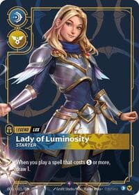 Lux, Lady of Luminosity (Metal) (Best Of) - Riftbound Organized Play Promotional Cards - Riftbound: League of Legends Trading Card Game card