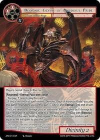Demonic Glyph of Insidious Pride - Journey to Ravidra - Force of Will card