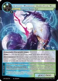Alastor, Wandering Amber-Eyed Wolf - Journey to Ravidra - Force of Will card