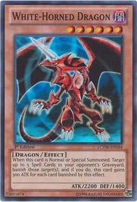 White-Horned Dragon - Legendary Collection 3: Yugi's World - YuGiOh card