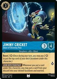 Jiminy Cricket - Ghost of Christmas Past - Winterspell - Disney Lorcana card
