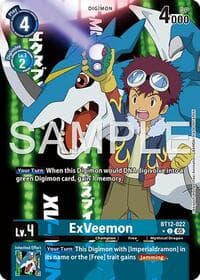 ExVeemon - BT12-022 (Alternate Art) - Advanced Booster Digimon Generation - Digimon Card Game card