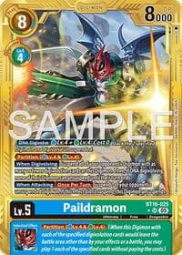 Paildramon - BT16-025 (Gold Border) - Advanced Booster Digimon Generation - Digimon Card Game card