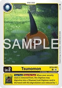 Tsunomon (BT24-003) - Time Stranger - Digimon Card Game card