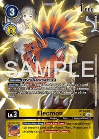 Elecmon (Alternate Art) - Time Stranger - Digimon Card Game card