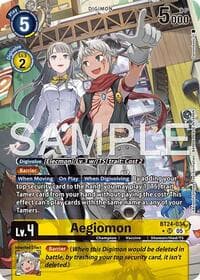 Aegiomon (Alternate Art) - Time Stranger - Digimon Card Game card