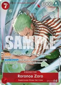 Roronoa Zoro - OP14-015 (Alternate Art) - The Azure Sea's Seven - One Piece Card Game card