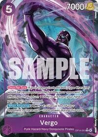Vergo (Alternate Art) - The Azure Sea's Seven - One Piece Card Game card