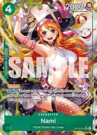 Nami (Alternate Art) - The Azure Sea's Seven - One Piece Card Game card