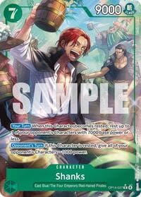 Shanks (Alternate Art) - The Azure Sea's Seven - One Piece Card Game card