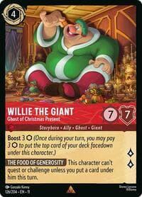 Willie the Giant - Ghost of Christmas Present - Winterspell - Disney Lorcana card