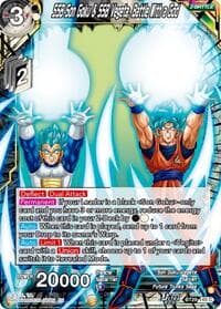 SSB Son Goku & SSB Vegeta, Battle With a God - Fearsome Rivals - Dragon Ball Super: Masters card