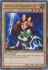 Kanan the Swordmistress - Legendary Collection 3: Yugi's World - YuGiOh card
