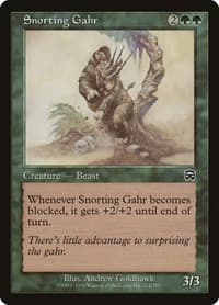 Snorting Gahr - Mercadian Masques - Magic: The Gathering card