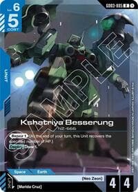 Kshatriya Besserung - Steel Requiem - Gundam Card Game card