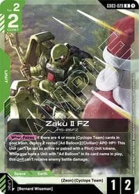 Zaku II FZ - Steel Requiem - Gundam Card Game card