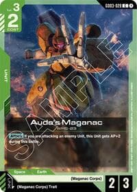 Auda's Maganac - Steel Requiem - Gundam Card Game card