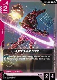 Red Gundam - Steel Requiem - Gundam Card Game card