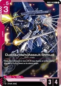 Duel Gundam (Assault Shroud) (GD03-042) - Steel Requiem - Gundam Card Game card