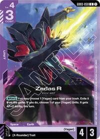 Zedas R - Steel Requiem - Gundam Card Game card